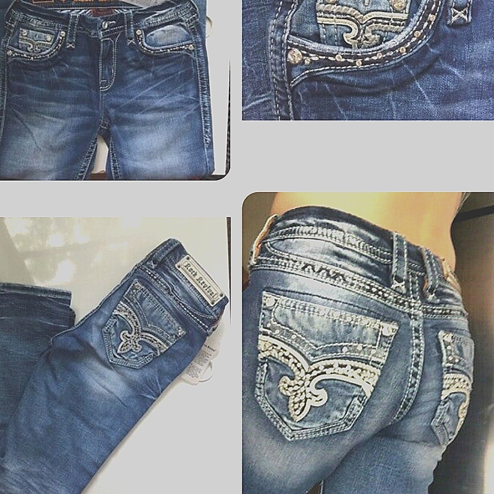 Women's Rock Revival Jeans-36 Irela 🖤🤍